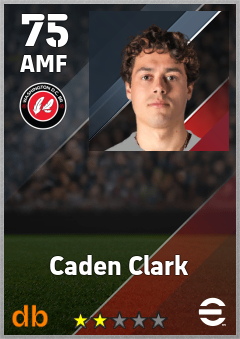 Caden Clark — AMF, OVR 75, MAX 75