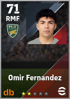 Omir Fernandez — RMF, OVR 71, MAX 71