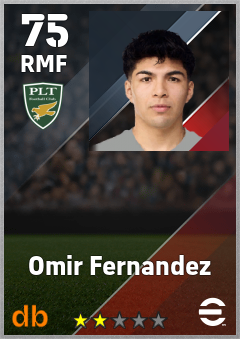 Omir Fernandez — RMF, OVR 75, MAX 75
