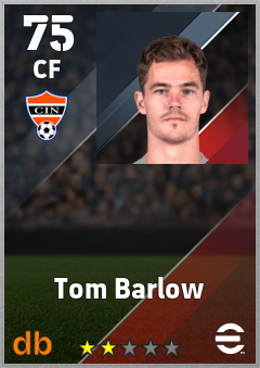 Tom Barlow — CF, OVR 75, MAX 75