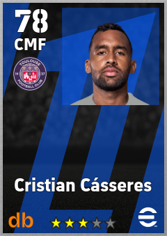 Cristian Cásseres — CMF, OVR 78, MAX 78