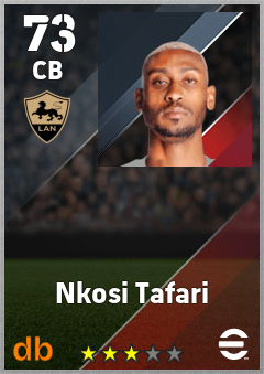 Nkosi Tafari — CB, OVR 73, MAX 73
