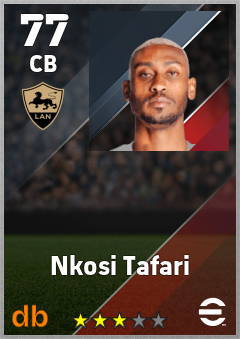 Nkosi Tafari — CB, OVR 77, MAX 77