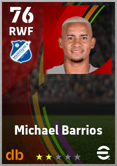 Michael Barrios eFootball player card