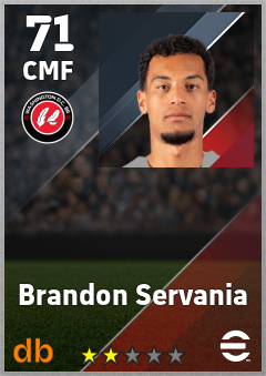 Brandon Servania — CMF, OVR 71, MAX 71