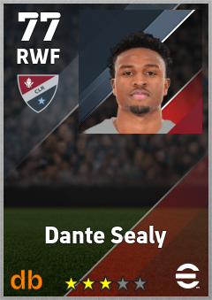 Dante Sealy eFootball player card