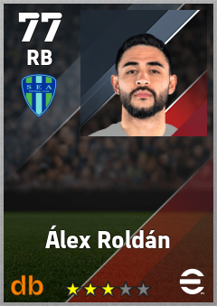 Álex Roldán — RB, OVR 77, MAX 77