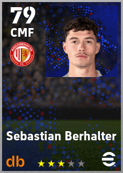 Sebastian Berhalter — CMF, OVR 79, MAX 79