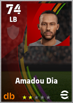 Amadou Dia eFootball player card