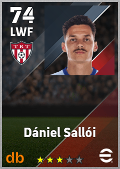Dániel Sallói — LWF, OVR 74, MAX 74