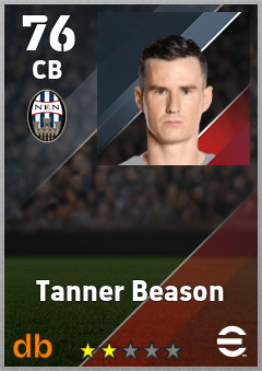 Tanner Beason — CB, OVR 76, MAX 76