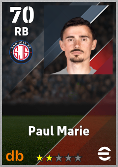 Paul Marie — RB, OVR 70, MAX 70