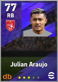 Julian Araujo eFootball player card
