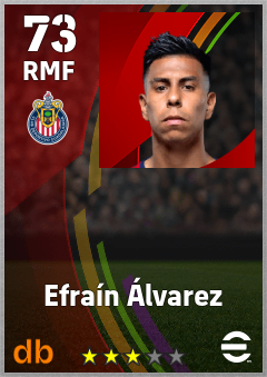 Efraín Álvarez — RMF, OVR 73, MAX 73