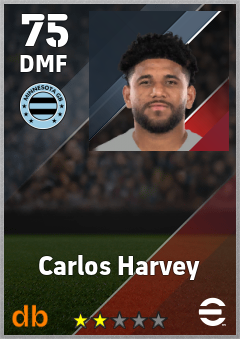 Carlos Harvey — DMF, OVR 75, MAX 75