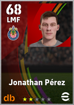 Jonathan Pérez — LMF, OVR 68, MAX 68