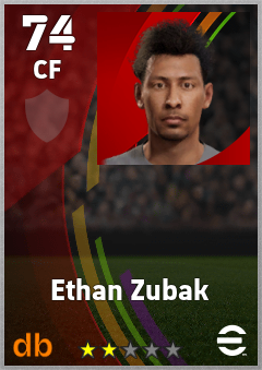 Ethan Zubak eFootball player card