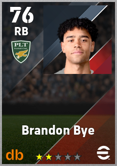 Brandon Bye — RB, OVR 76, MAX 76