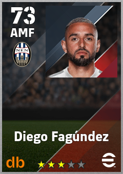 Diego Fagúndez — AMF, OVR 73, MAX 73