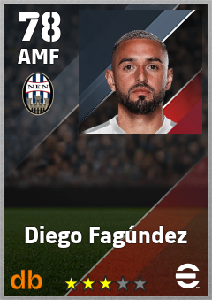Diego Fagúndez — AMF, OVR 78, MAX 78