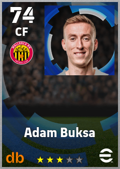Adam Buksa — CF, OVR 74, MAX 74