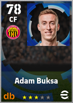 Adam Buksa — CF, OVR 78, MAX 78