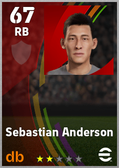 Sebastian Anderson eFootball player card