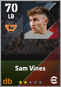 Sam Vines — LB, OVR 70, MAX 70
