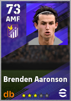 Brenden Aaronson eFootball player card