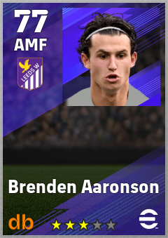 Brenden Aaronson eFootball player card