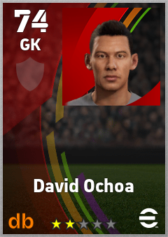 David Ochoa — GK, OVR 74, MAX 74