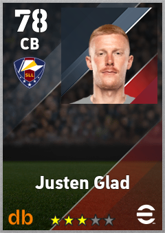 Justen Glad eFootball player card