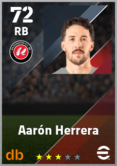 Aarón Herrera — RB, OVR 72, MAX 72
