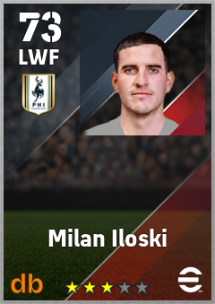 Milan Iloski — LWF, OVR 73, MAX 73