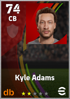Kyle Adams eFootball player card