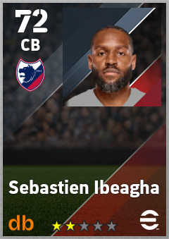 Sebastien Ibeagha — CB, OVR 72, MAX 72