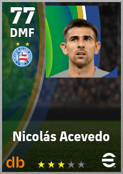 Nicolás Acevedo — DMF, OVR 77, MAX 77