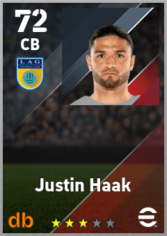 Justin Haak eFootball player card