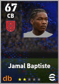Jamal Baptiste — CB, OVR 67, MAX 67