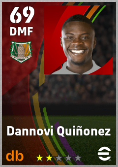 Dannovi Quiñonez — DMF, OVR 69, MAX 69