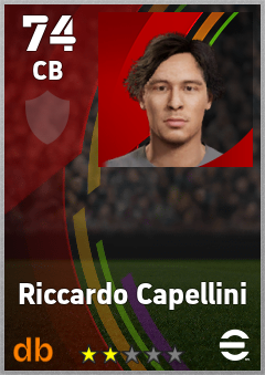 Riccardo Capellini — CB, OVR 74, MAX 74