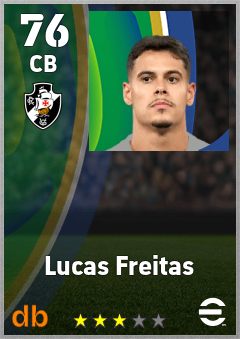 Lucas Freitas — CB, OVR 76, MAX 76