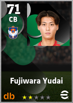 Fujiwara Yudai — CB, OVR 71, MAX 71