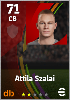 Attila Szalai — CB, OVR 71, MAX 71