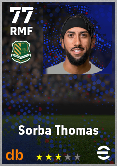 Sorba Thomas — RMF, OVR 77, MAX 77