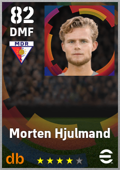 Morten Hjulmand — DMF, OVR 82, MAX 92