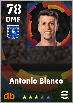 Antonio Blanco — DMF, OVR 78, MAX 78