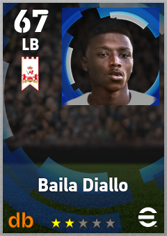 Baila Diallo eFootball player card