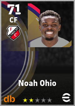 Noah Ohio eFootball player card