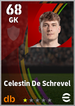 Celestin De Schrevel — GK, OVR 68, MAX 68